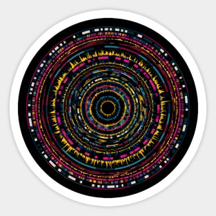 genomic circles 6 Sticker